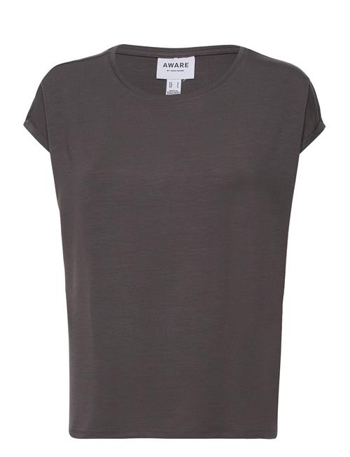 Vmava Plain Ss Top Jrs Noos Vero Moda Grey