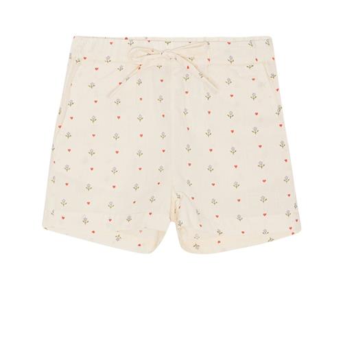 Se Flöss Wilma Hjertemønstret Shorts Cremefarvet |  | 92 cm ved Babyshop