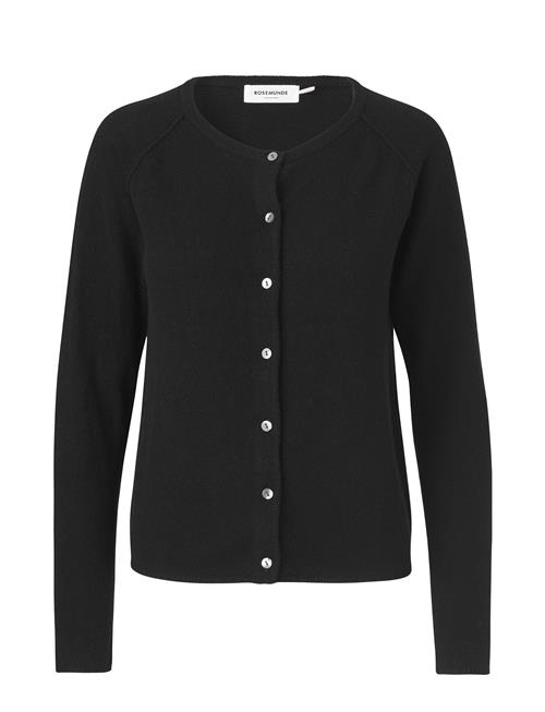 Rwlaica Cashmere Ls O-Neck Raglan C Rosemunde Black