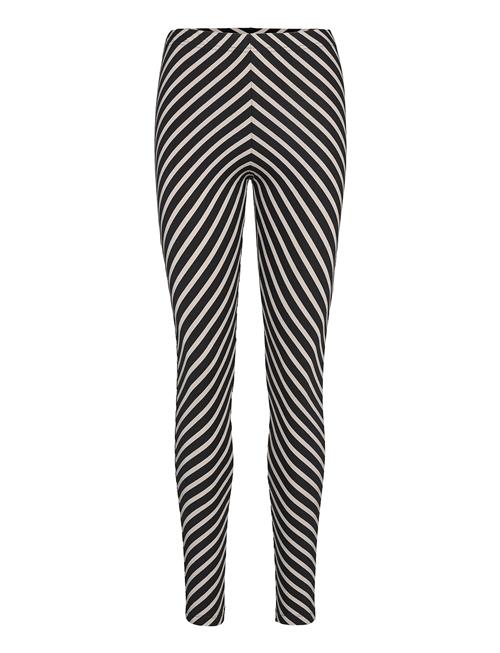 Se Papu Stripe Leggings Papu Black ved Booztlet