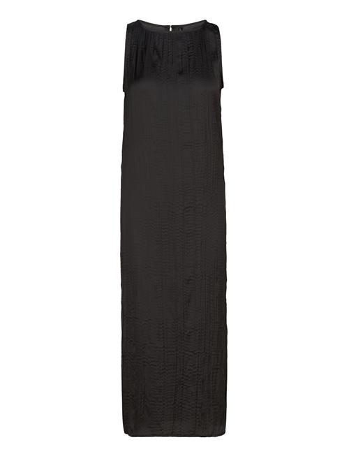 Mango Black Textured Midi-Dress Mango Black