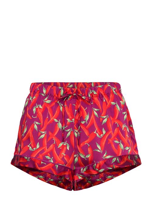 Hunkemöller Short Satin Piping Peppers Hunkemöller Red