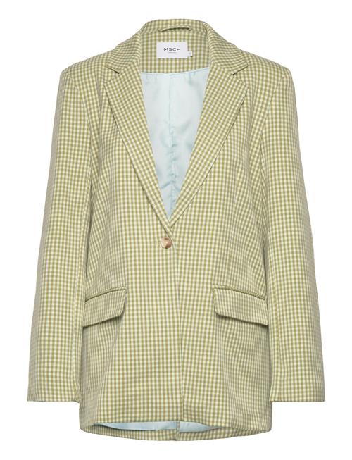 Se MSCH Copenhagen Mschjerica Jaida Blazer Chk MSCH Copenhagen Green ved Booztlet