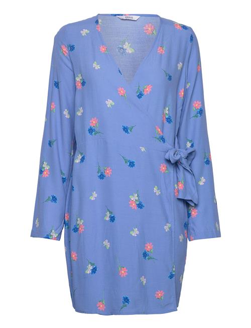 Envii Enlime Ls V-N Dress Aop 7014 Envii Blue