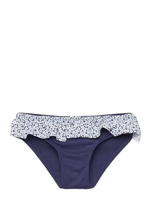 Mango Ruffled Floral Bikini Bottom Mango Navy