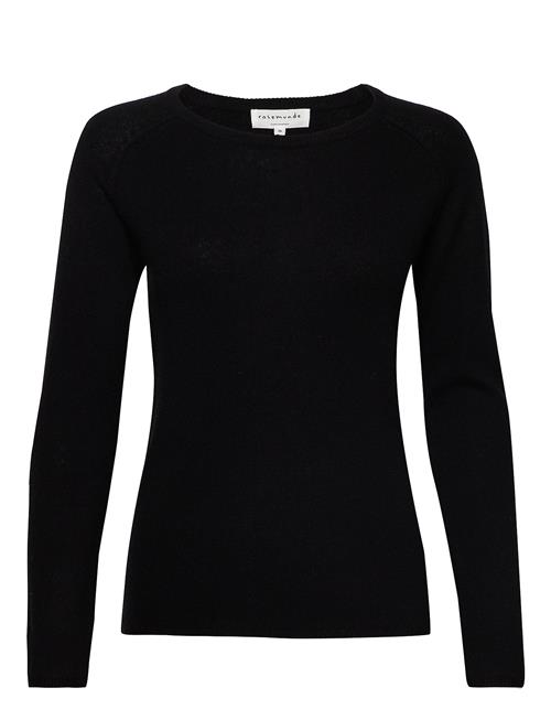 Se Rosemunde Rwlaica Ls O-Neck Raglan Pullover Rosemunde Black ved Booztlet