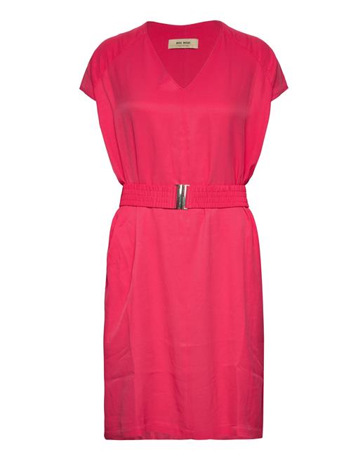 MOS MOSH Ridley Twill Viscose Dress MOS MOSH Pink