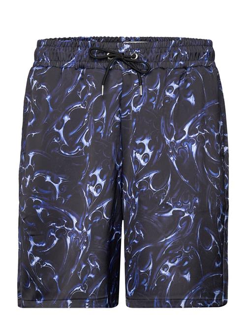 HAN Kjøbenhavn Chrome Tribal Printed Track Shorts HAN Kjøbenhavn Navy