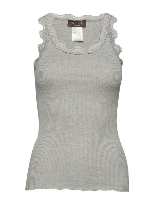 Rosemunde Rwbabette Sl U-Neck Long Lace Top Rosemunde Grey