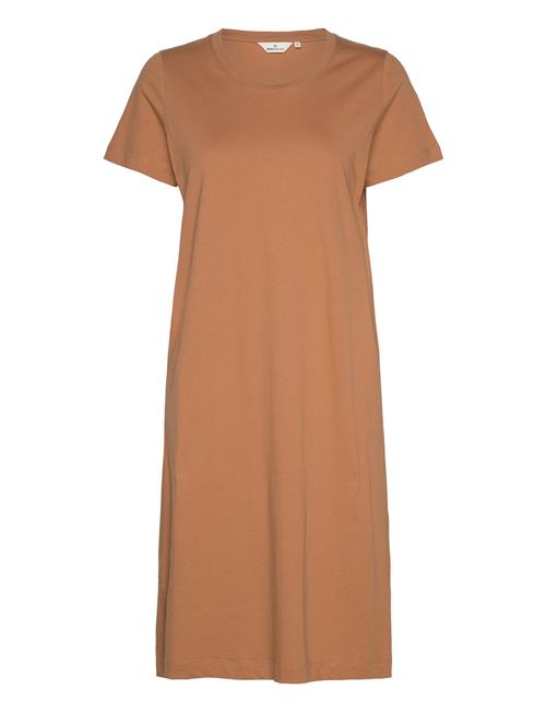 Basic Apparel Rebekka Short Dress Gots Basic Apparel Brown