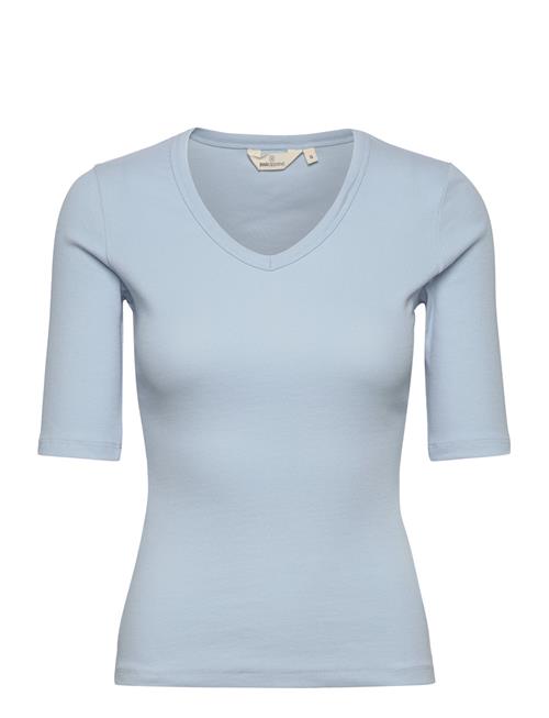 Basic Apparel Ludmilla Ss Tee Gots Basic Apparel Blue