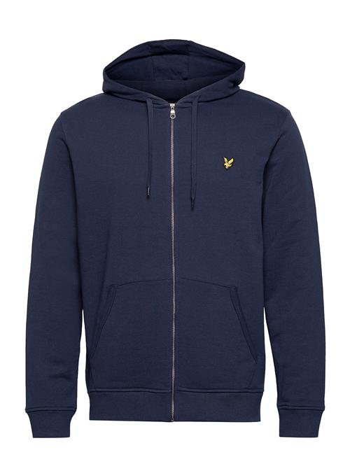 Se Lyle & Scott Zip Through Hoodie Lyle & Scott Navy ved Booztlet