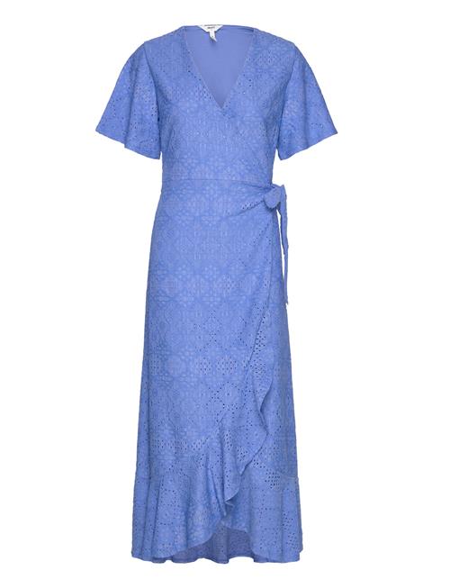 Object Objfeodora S/S Wrap Dress 127 Object Blue