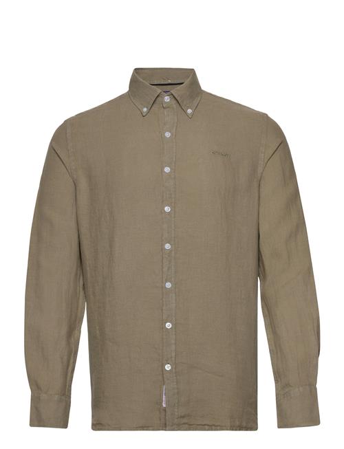 Linen Shirt Sebago Khaki