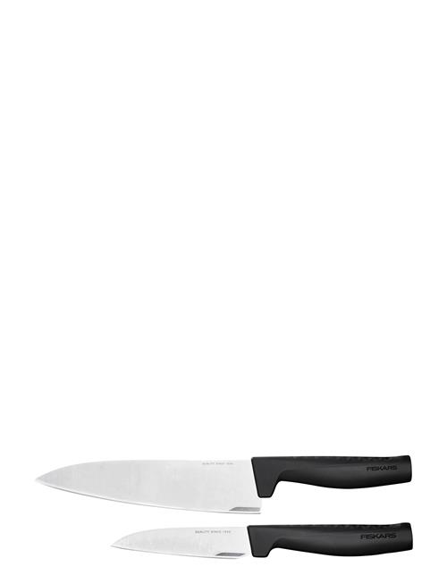 Fiskars Hard Edge Knivset 2 Parts - Large Chef Knife & Vegetable Knife Fiskars Black