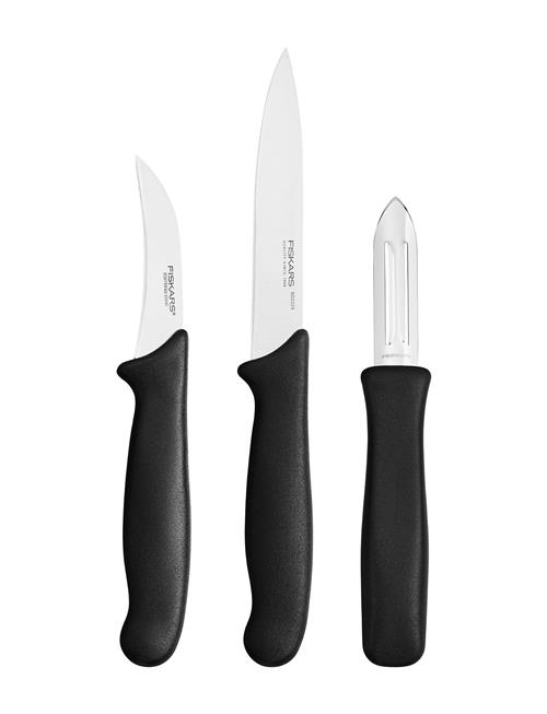 Fiskars Essential Peeling Set 3Pcs Fiskars Black