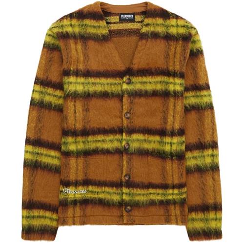 Se Pleasures Now Fortune Knit Cardigan Yellow ved Quint