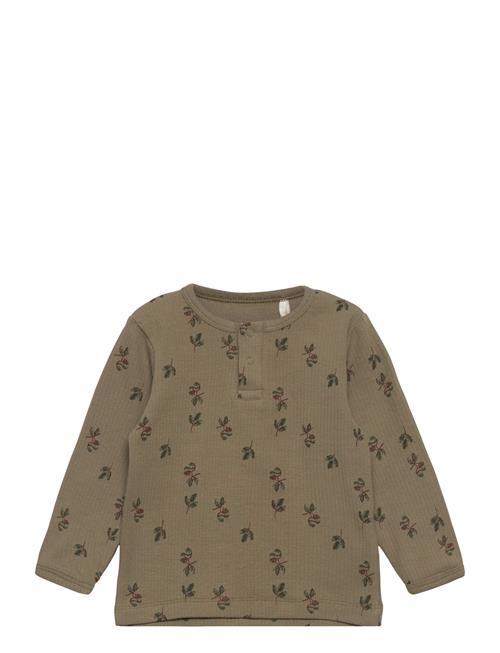 Fixoni Blouse Ls W. Aop - Boys Fixoni Green