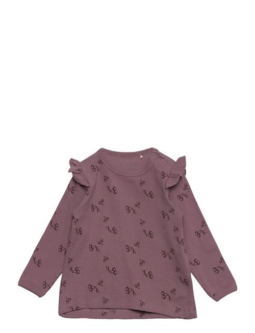 Fixoni Blouse Ls W.aop - Girls Fixoni Purple