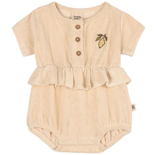 Buddy & Hope Sara GOTS Romper Med Citron Sand |  | 62/68 cm