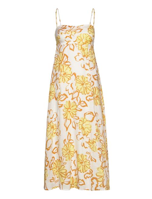 Faithfull The Brand Sorso Midi Dress Faithfull The Brand Yellow