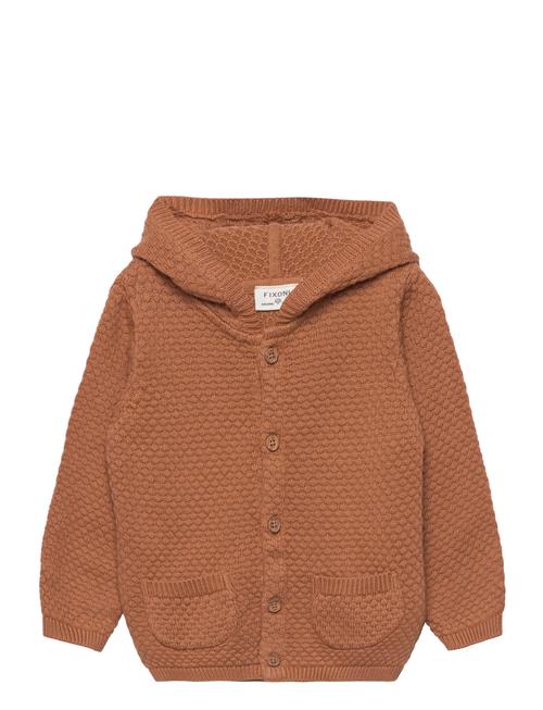 Fixoni Knit Cardigan Ls Fixoni Brown