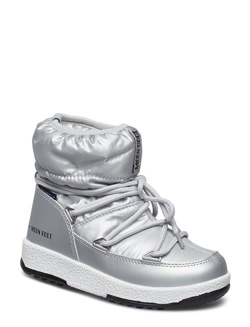 Se Moon Boot Mb M.boot We Jr Girl Low Nylon Wp Moon Boot Silver ved Booztlet