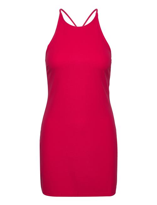 Mango Wrap Back Dress Mango Red