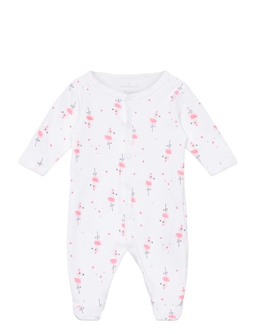 Nbfnightsuit W/F Flamingo Name It White