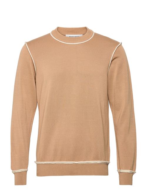 Se Wood Wood Beckett Contrast Jumper Wood Wood Beige ved Booztlet