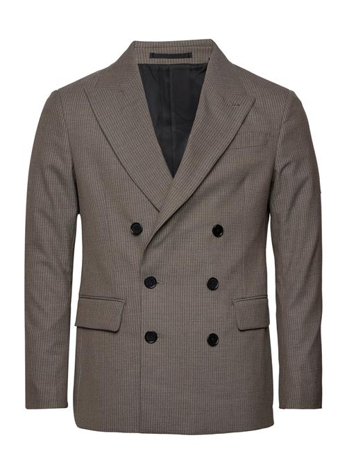 Se AllSaints Dante Blazer AllSaints Brown ved Booztlet