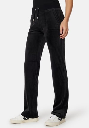 Se Juicy Couture Del Ray Classic Velour Pant Black XS ved Bubbleroom