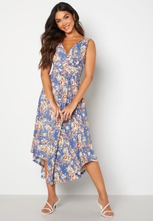 Bubbleroom Occasion Valeria Dress Navy / Floral 3XL