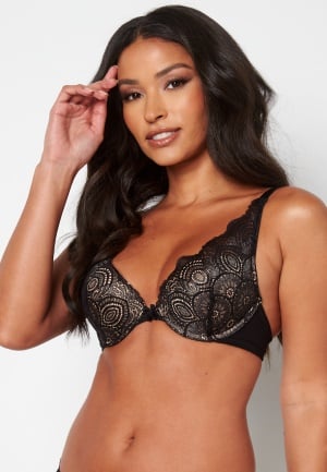 Se Wonderbra Glamour Triangle Bra Black 70E ved Bubbleroom