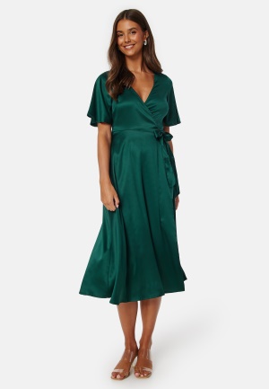 Se Bubbleroom Occasion Scala Dress Dark green 40 ved Bubbleroom