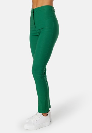 Se BUBBLEROOM Everly High Waist Stretchy Trousers Green 36 ved Bubbleroom