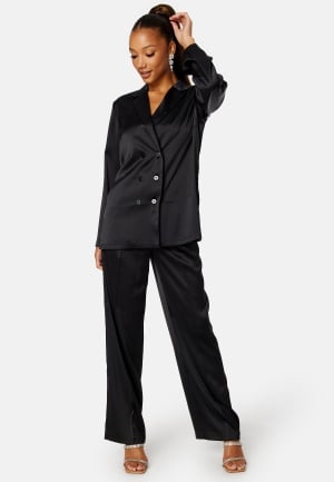 BUBBLEROOM Chana satin blazer Black 36