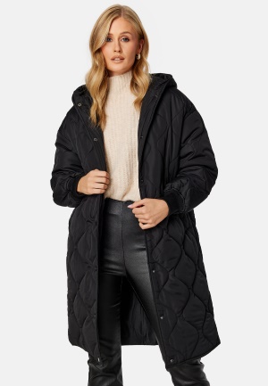 VILA Thora L/S Quilted Jacket Black 36