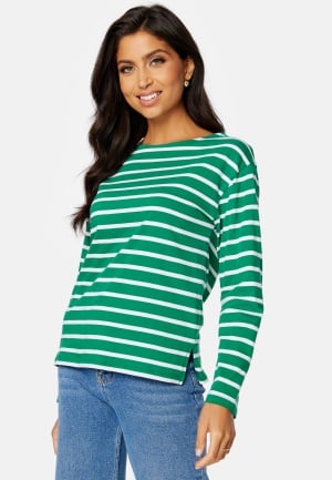 Se Happy Holly Yulia striped top White / Striped 32/34 ved Bubbleroom