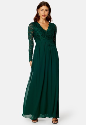 Se Bubbleroom Occasion Orsia Gown Dark green 46 ved Bubbleroom