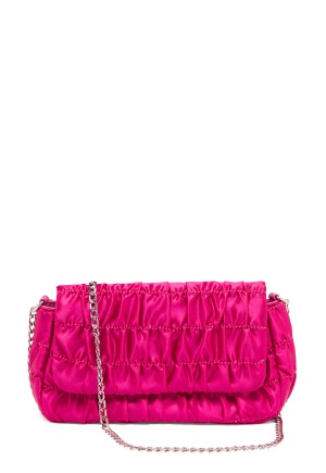 Se BUBBLEROOM Alice satin party bag Cerise One size ved Bubbleroom