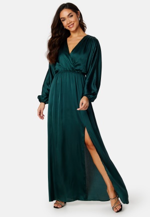 Se Bubbleroom Occasion Regina Gown Dark green 3XL ved Bubbleroom