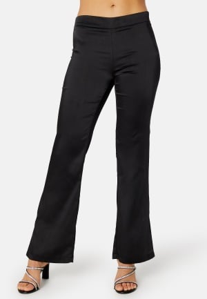 Se ONLY Paige-Mayra Flared Slit Pant Black 34/32 ved Bubbleroom