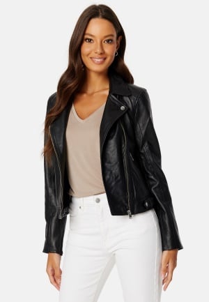 SELECTED FEMME Katie Leather Jacket Black 34