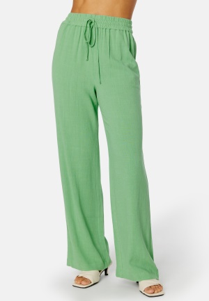 Se SELECTED FEMME Viva-Gulia Long Linen Pant Absinthe Green 36 ved Bubbleroom