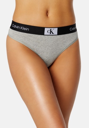 Se Calvin Klein Modern Thong P7A Grey Heather S ved Bubbleroom