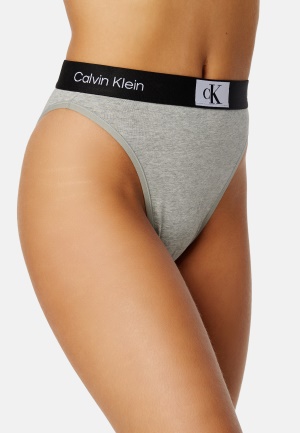 Se Calvin Klein Highwaist Brazilian P7A Grey Heather S ved Bubbleroom