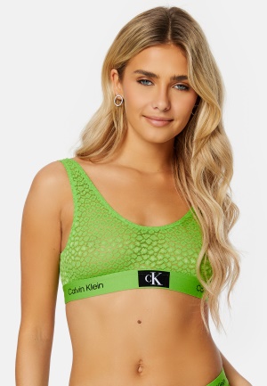 Se Calvin Klein Unlined Bralette AD1 Fabulous Green XS ved Bubbleroom