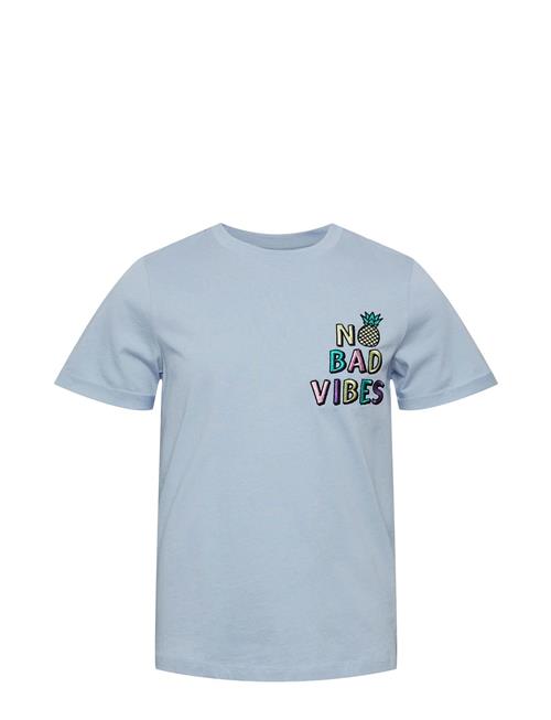 Little Pieces Pkmiri Ria Ss O-Neck Tee Bc Little Pieces Blue