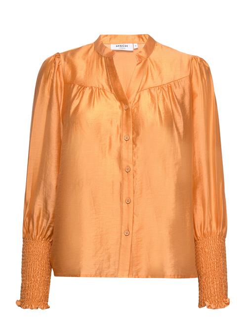 Se MSCH Copenhagen Mschkaliko Romina Shirt MSCH Copenhagen Orange ved Booztlet